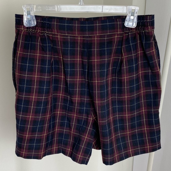Vintage 90s Plaid Shorts - Picture 2 of 6